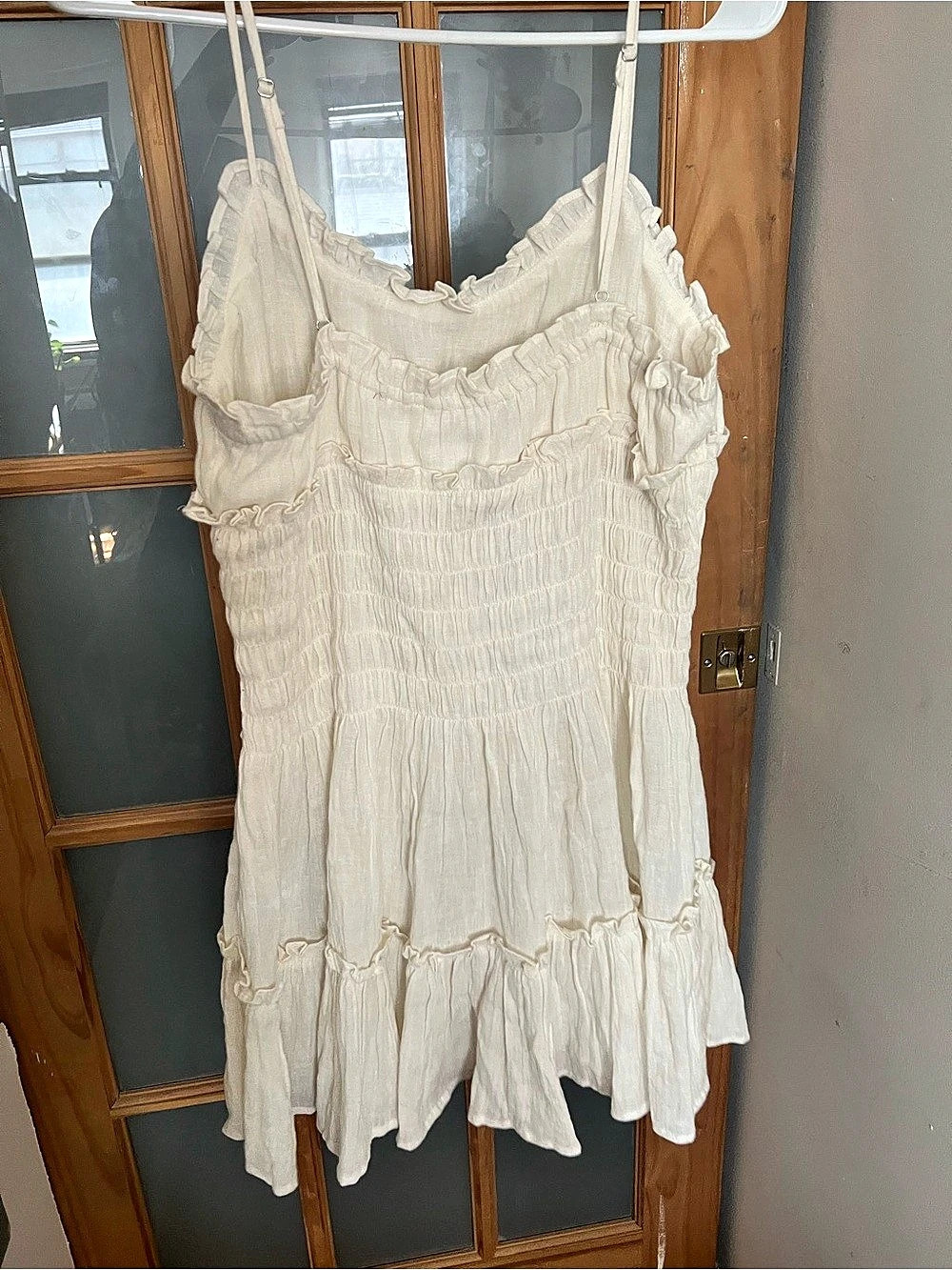 JCrew Mini Dress in White Size Medium NWT